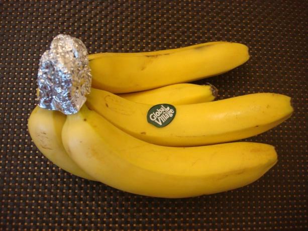 Zdjęcie zrobione przez autora (bo banany mogą być przechowywane przez wiele dłużej)