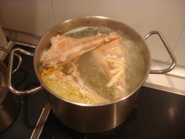 Zdjęcie zrobione przez autora (dodaj ryb, ziemniaków, cebuli i marchwi w zupie)