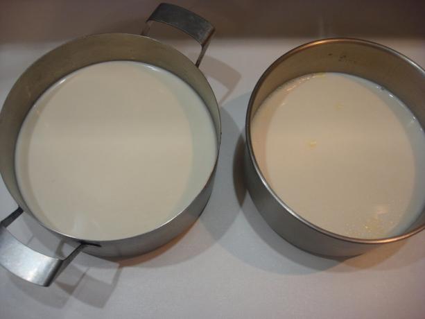Zdjęcie zrobione przez autora (po prawej mleka z termosu po lewej szybkowarze)