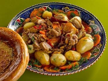 Uzbek Basma: obfite danie mięsne z warzywami